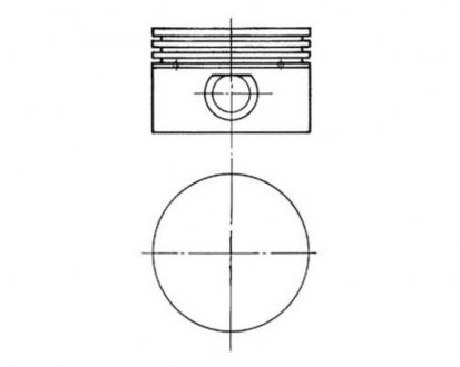 Фото автозапчасти поршень компрессора (диаметр 90мм, STD) KOLBENSCHMIDT 90 843 700 (фото 1)