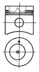 Фото автозапчасти поршень (диам. 105 мм, стандарт) DEUTZ; FENDT; FENDT 307 LS FARMER, 307 LSA FARMER, 307 S FARMER, 308 CA FARMER, 308 CI FARMER, 308 FARMER, 308 LS FARMER, 308 S FARMER, 308 TURBO FARMER KOLBENSCHMIDT 93 045 600