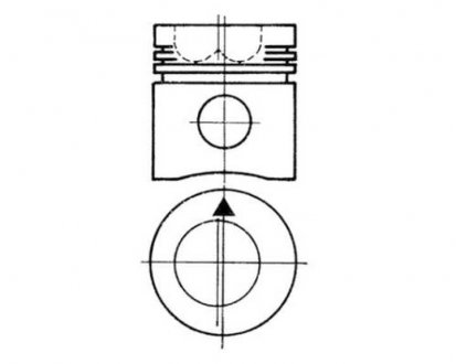 Фото автозапчасти поршень KOLBENSCHMIDT 93253600 (фото 1)
