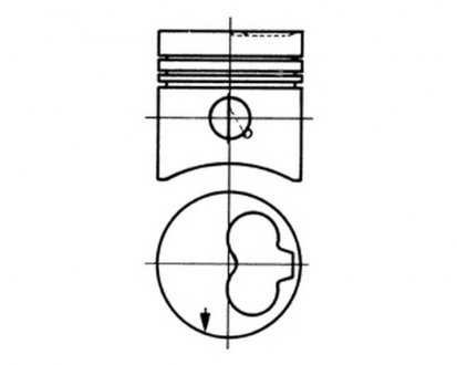 Фото автозапчастини поршень двигуна KOLBENSCHMIDT 93260610