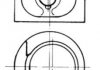 Фото автозапчастини поршень в комплекті на 1 циліндр, 2-й ремонт (+0,50) KOLBENSCHMIDT 93872620 (фото 1)