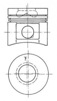 Фото автозапчасти поршень (диам. 91,5 мм, +0,50) AHLMANN AL85T, AS, AS70, AS85T, AS90, AZ85, AZ85 T; LIEBHERR L508; VOLVO L30 KOLBENSCHMIDT 99 516 620