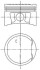 Фото автозапчасти поршень 79,5 (STD) DACIA DUSTER, DUSTER/SUV, LOGAN, LOGAN MCV, SANDERO; NISSAN KUBISTAR; RENAULT CLIO II, KANGOO, KANGOO BE BOP, KANGOO EXPRESS, LAGUNA I, LAGUNA II, LOGAN I 1.6/1.6ALK/1.6LPG 11.97- KOLBENSCHMIDT 99 746 600 (фото 1)