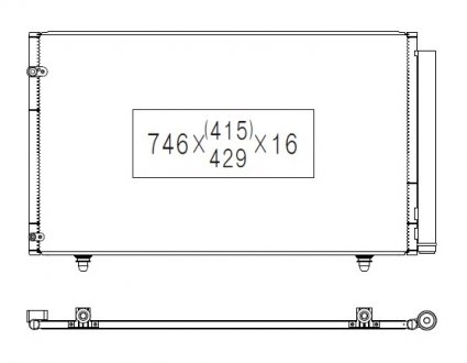 Радиатор кондиционера (с осушителем) LEXUS RX 3.5 12.08-09.15 KOYORAD CD010888M (фото 1)