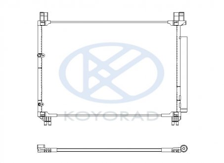 Радіатор кондиціонера KOYORAD CD011046 (фото 1)