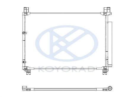 Радиатор кондиционера в сборе KOYORAD CD011046 (фото 1)