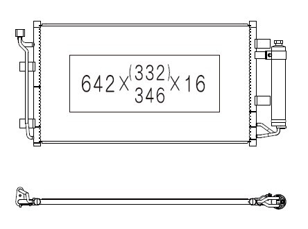 Фото автозапчасти радиатор кондиционера (с осушителем) NISSAN LEAF Electric 11.10- KOYORAD CD020539