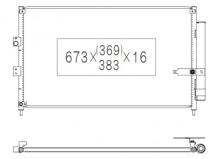 Радіатор кондиціонера KOYORAD CD080431
