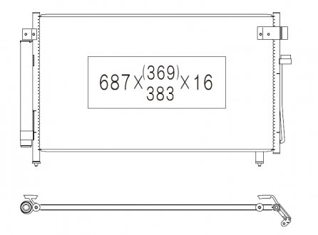 Радиатор кондиционера KOYORAD CD090453