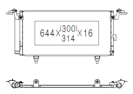 Фото автозапчасти радиатор кондиционера (с осушителем) SUBARU LEGACY V, OUTBACK 2.0-3.6 09.09- KOYORAD CD090542M