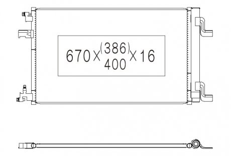 Радиатор кондиционера KOYORAD CD310540