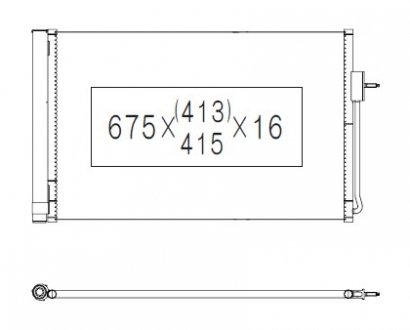 Радиатор кондиционера (с осушителем) CHEVROLET VOLT, OPEL AMPERA 1.4H 11.11- KOYORAD CD310559 (фото 1)
