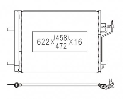 Радиатор кондиционера KOYORAD CD320702 (фото 1)