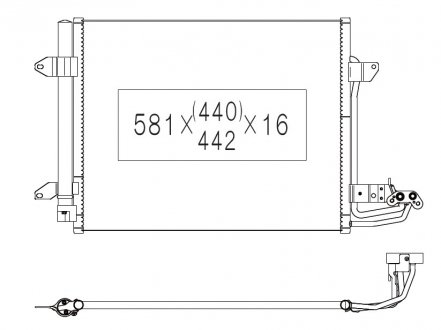 Радиатор кондиционера KOYORAD CD450650 (фото 1)