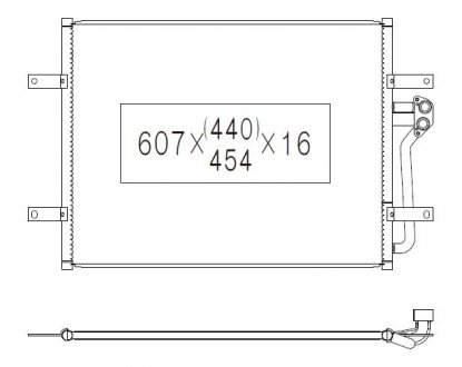 Фото автозапчасти радіатор кондиціонера KOYORAD CD451062