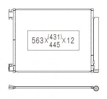 Фото автозапчасти радиатор кондиционера KOYORAD CD491156
