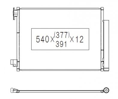 Фото автозапчастини радіатор кондиціонера KOYORAD CD491157