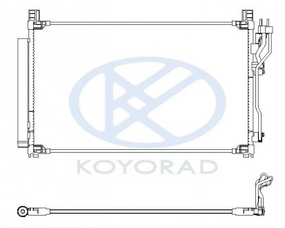 Радиатор кондиционера KOYORAD CD810901