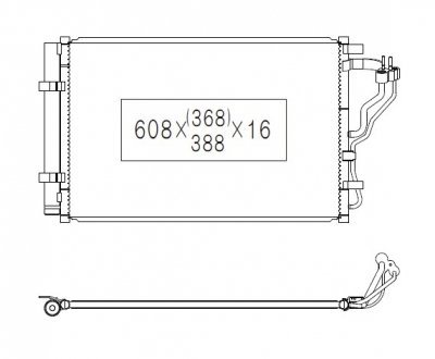 Радиатор кондиционера KOYORAD CD811033