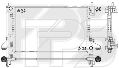 Фото автозапчастини радіатор охолодження KOYORAD FP 17 A332-KY