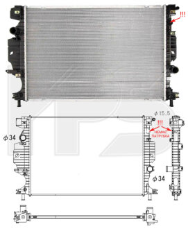 Фото автозапчасти радіатор охолодження KOYORAD FP 28 A443-KY