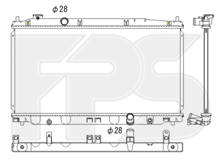 Фото автозапчастини радіатор охолодження KOYORAD FP 30 A812-KY