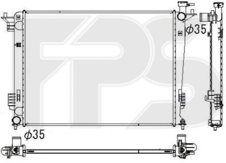 Фото автозапчасти радіатор охолодження KOYORAD FP 32 A146-KY