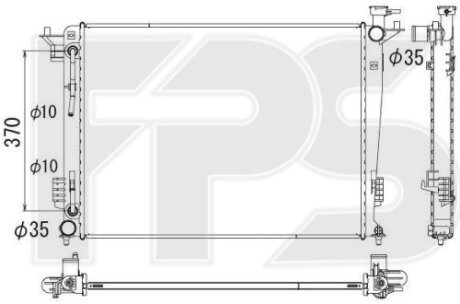 Фото автозапчасти радіатор охолодження KOYORAD FP 32 A175-KY