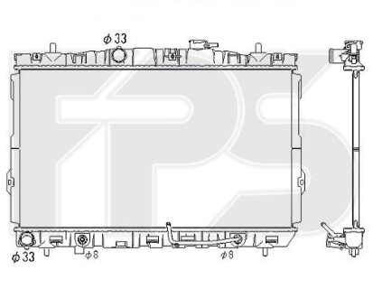 Фото автозапчасти радіатор охолодження KOYORAD FP 32 A677-KY
