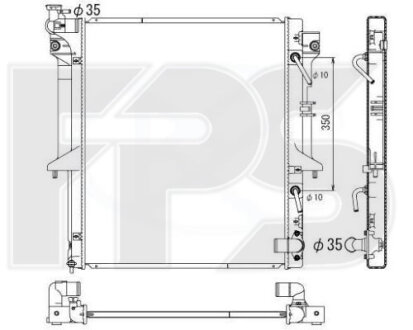 Фото автозапчасти радіатор охолодження KOYORAD FP 48 A1371-KY
