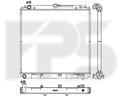 Фото автозапчасти радіатор охолодження KOYORAD FP 50 A1344-KY