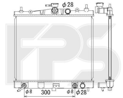 Фото автозапчасти радіатор охолодження KOYORAD FP 50 A1347-KY