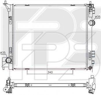 Фото автозапчастини радіатор охолодження KOYORAD FP 50 A292-KY