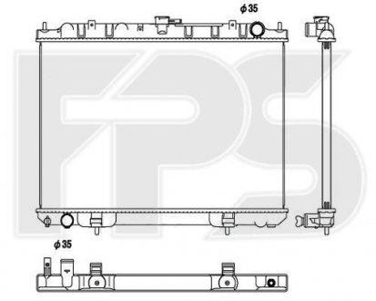 Фото автозапчасти радіатор охолодження KOYORAD FP 50 A616-KY