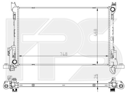 Фото автозапчастини радіатор охолодження KOYORAD FP 56 A838-KY