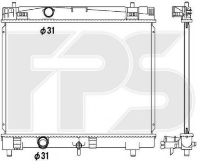 Фото автозапчасти радіатор охолодження KOYORAD FP 70 A1319-KY