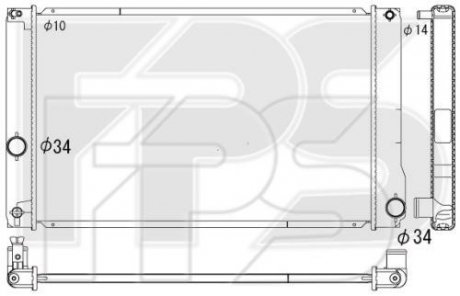 Фото автозапчастини радіатор охолодження KOYORAD FP 70 A209-KY