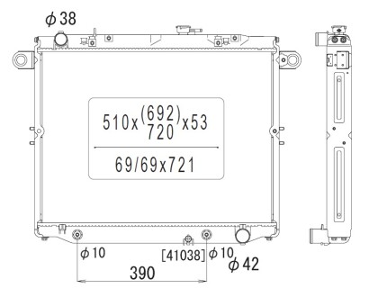 Фото автозапчасти радиатор двигателя (АКПП) TOYOTA LAND CRUISER 100 4.7 01.98-08.07 KOYORAD PL011044R