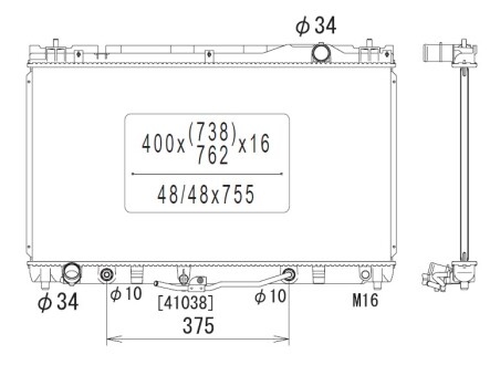 Фото автозапчасти радиатор двигателя (АКПП) TOYOTA CAMRY 3.0 08.01-11.06 KOYORAD PL011253