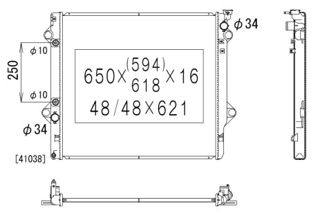 Фото автозапчастини радіатор двигуна (АКПП) TOYOTA LAND CRUISER PRADO 2.7 09.02-08.04 KOYORAD PL011845R