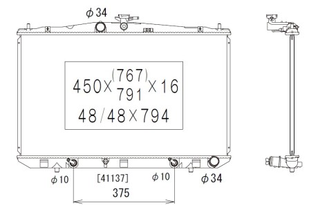 Фото автозапчасти радиатор двигателя (АКПП) LEXUS RX 3.5 02.06-08.15 KOYORAD PL012281