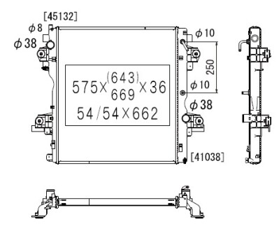 Фото автозапчастини радіатор двигуна (АКПП) TOYOTA LAND CRUISER PRADO 3.0D 08.09- KOYORAD PL012474