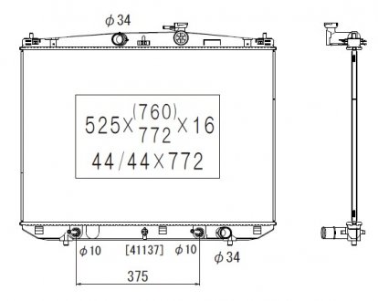 Фото автозапчасти радиатор двигателя (АКПП) TOYOTA HIGHLANDER 3.5 09.07-08.14 KOYORAD PL013038