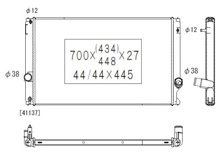 Фото автозапчасти радиатор двигателя LEXUS NX 2.0 07.14- KOYORAD PL013183