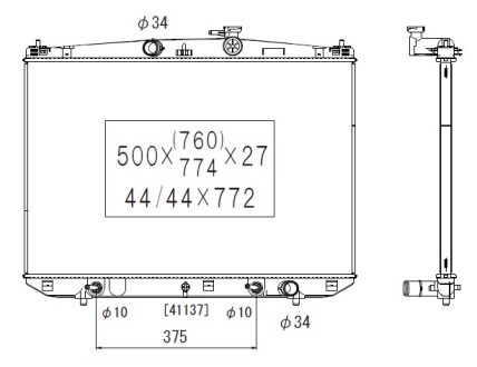 Фото автозапчасти радиатор двигателя LEXUS RX 3.5H 11.15- KOYORAD PL013292