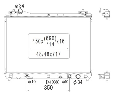 Фото автозапчасти радиатор двигателя (АКПП) SUZUKI GRAND VITARA II 1.6/3.2 04.05- KOYORAD PL101992