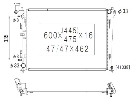 Фото автозапчасти радиатор двигателя (АКПП) HYUNDAI ELANTRA, I30; KIA PRO CEE'D 1.4/1.6/2.0 06.06-12.16 KOYORAD PL812388