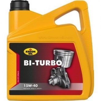 Фото автозапчастини олива моторна BI-TURBO 15W-40 4л KROON OIL 33078