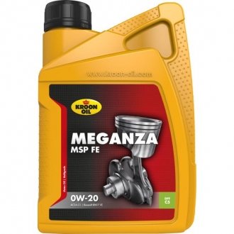 Масла моторные Meganza MSP FE 0W-20 1л KROON OIL 36786 (фото 1)