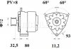 Фото автозапчастини генератор (28В, 80А) MERCEDES ACCELO, ATEGO, ATEGO 2, AXOR, AXOR 2, ECONIC, LK/LN2, UNIMOG, VARIO, VARIO (B667, B670, B668), VARIO (B670), VARIO (B670, B668, B667); MAZ 100, 200 M906.900-OM924.923 LETRIKA MG 586 (фото 2)